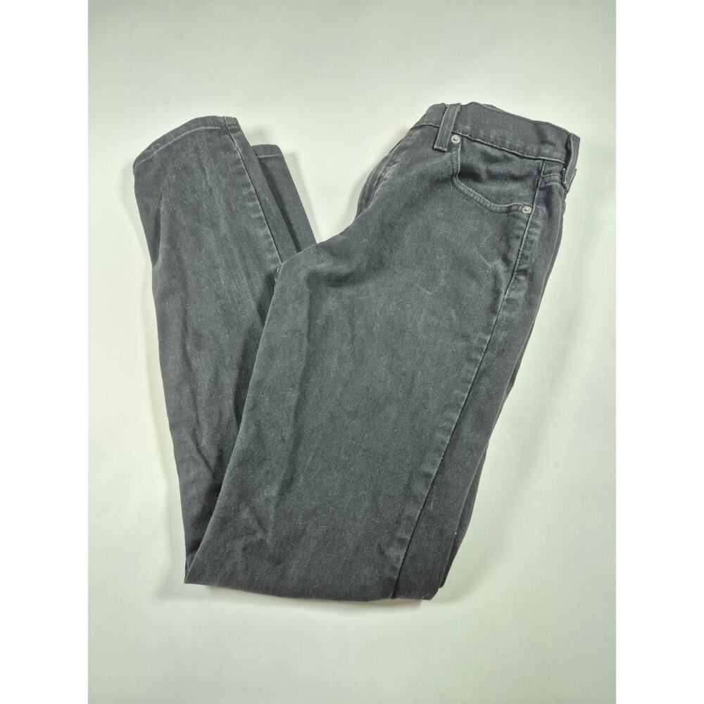 Levis Mens 512 Jeans 32 x 30 Black Stretch Tapered Leg Denim